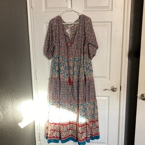 Natural Life Maxi Dress M/L NWT